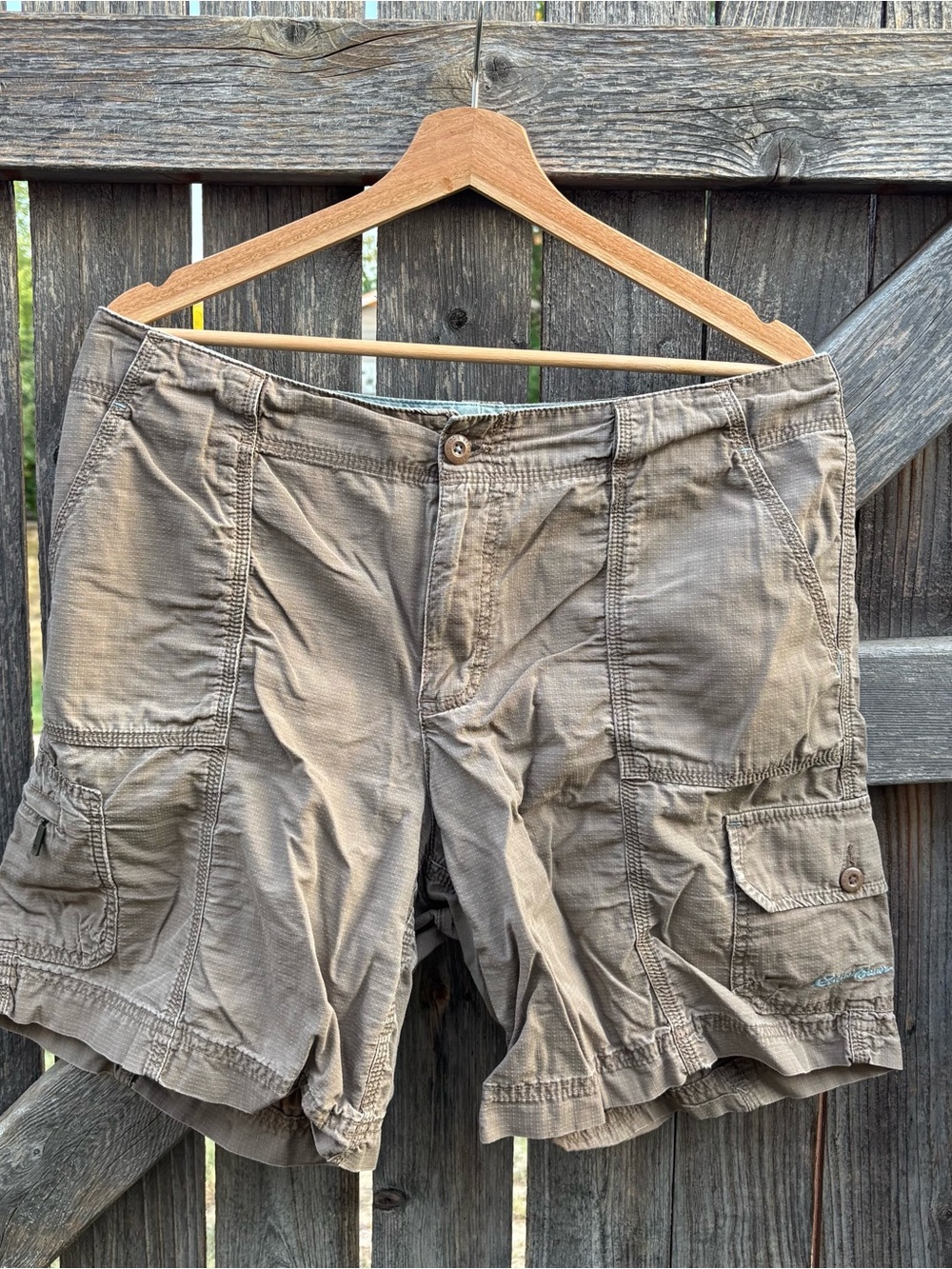 Women’s Cargo Shorts in Taupe - Casual Everyday Shorts